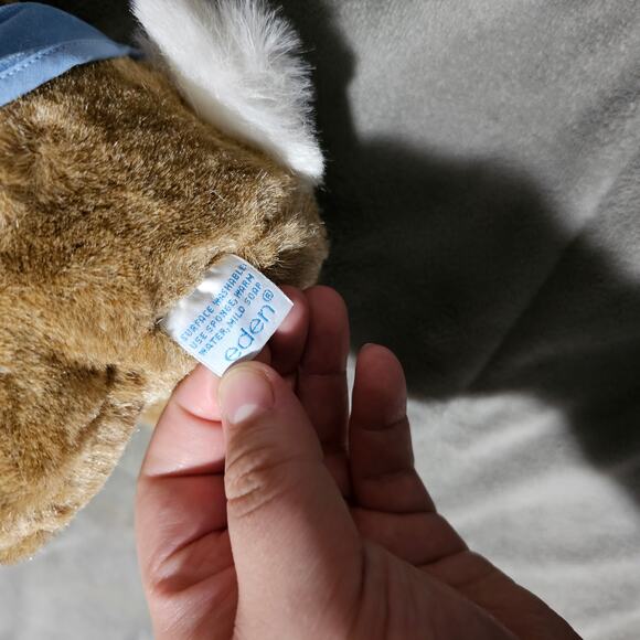 Eden Peter Rabbit Red Bag Happy Holidays WITH TAG Plush Beatrix Potter Storytime - Picture 7 of 7